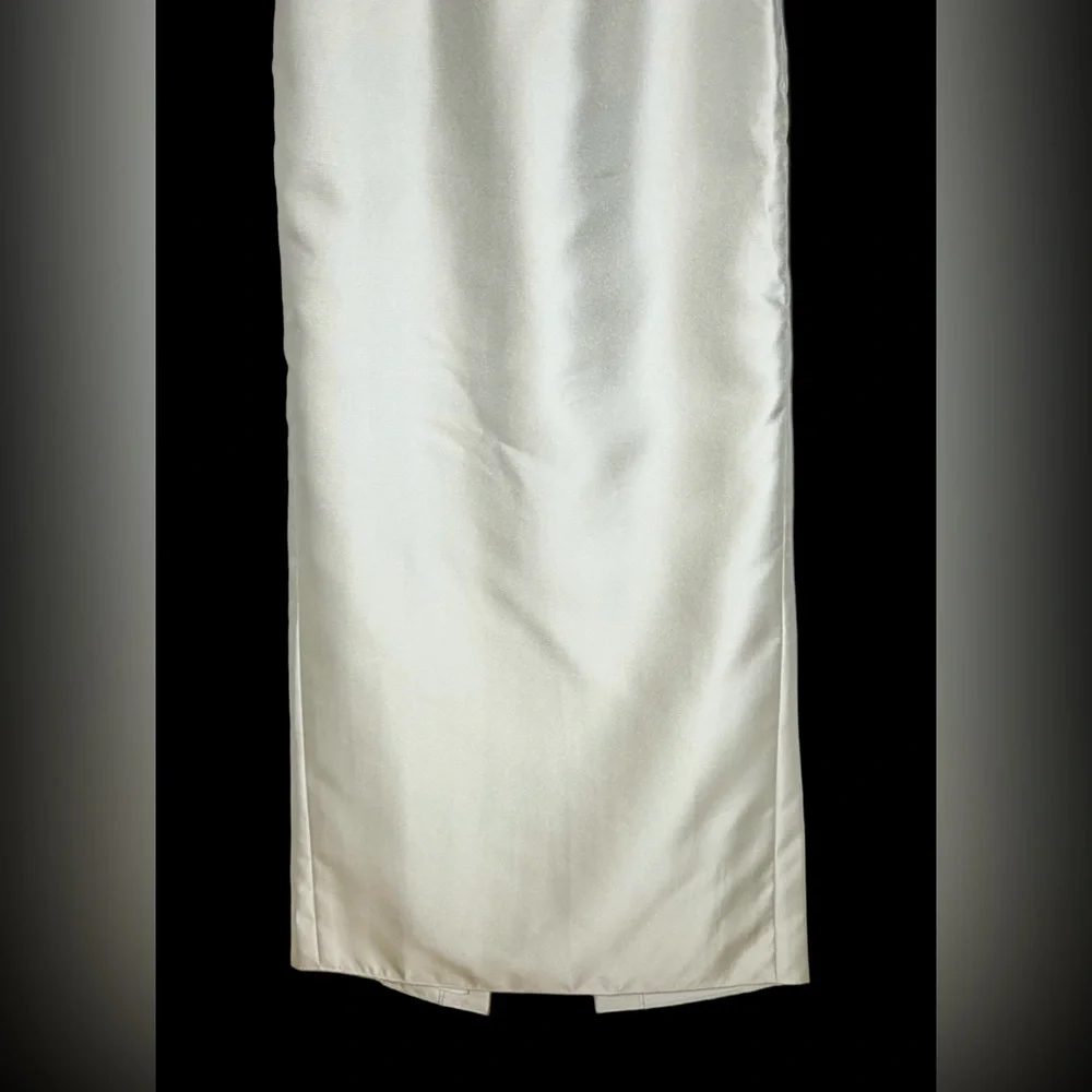 ALFRED SUNG D856 Maxi Dress in Ivory - Picture 10 of 14